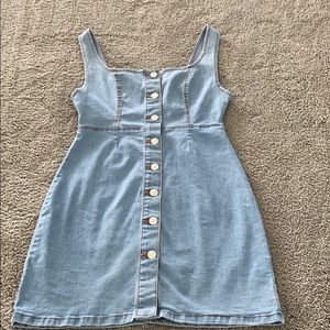 Blue Denim Button Down Dress